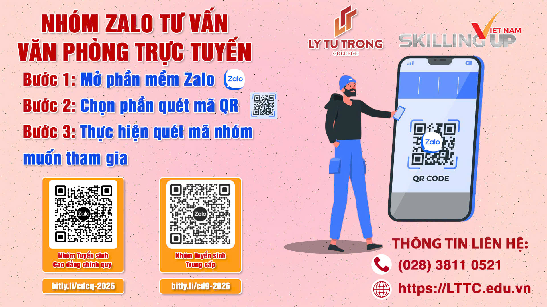 VĂN PHÒNG TUYỂN SINH TRỰC TUYẾN QUA APP ZALO