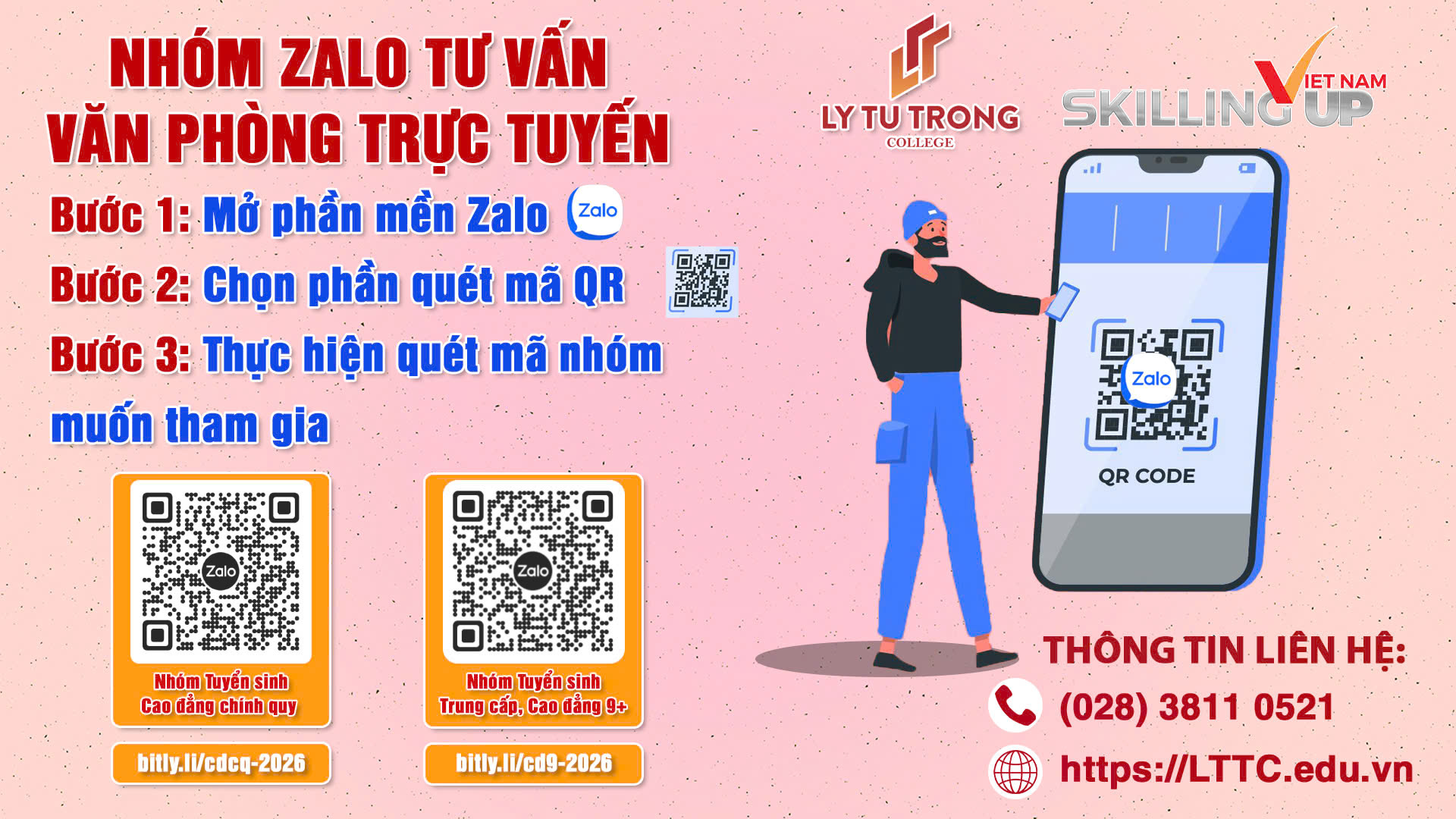 VĂN PHÒNG TUYỂN SINH TRỰC TUYẾN QUA APP ZALO