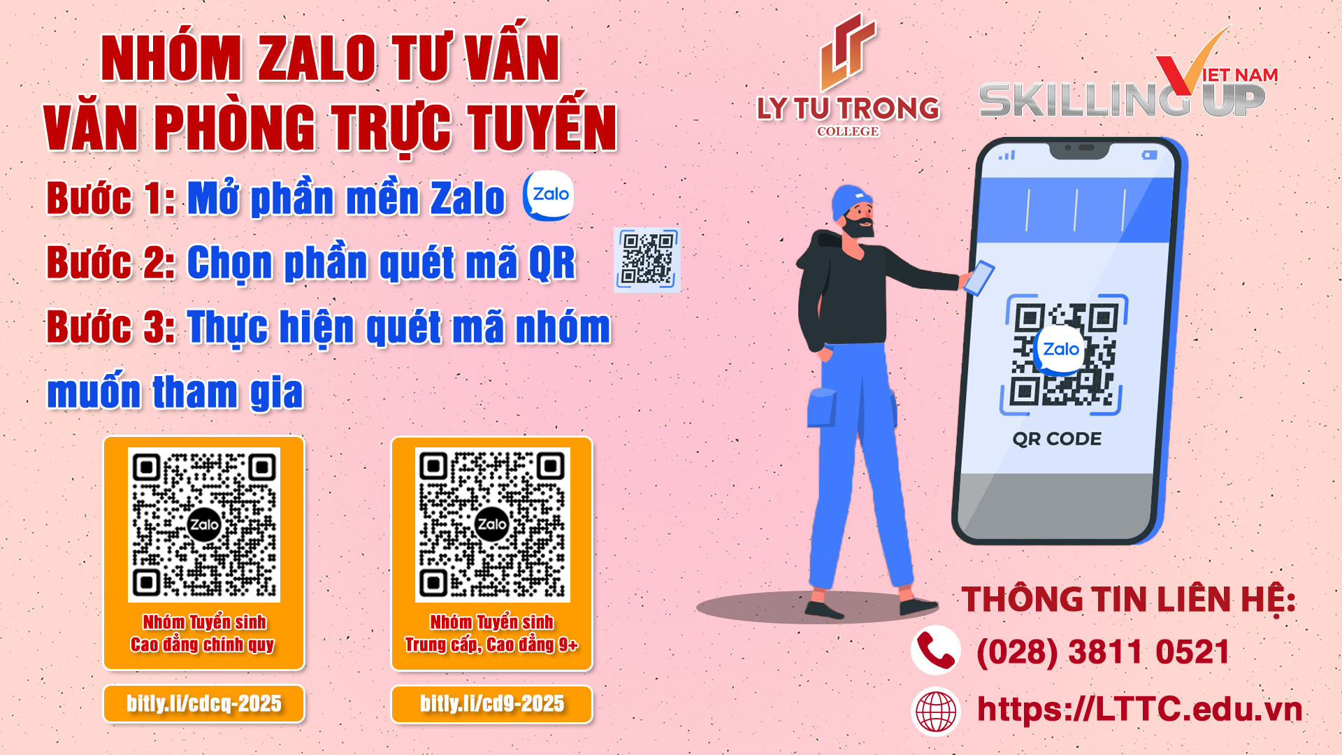 VĂN PHÒNG TUYỂN SINH TRỰC TUYẾN QUA APP ZALO