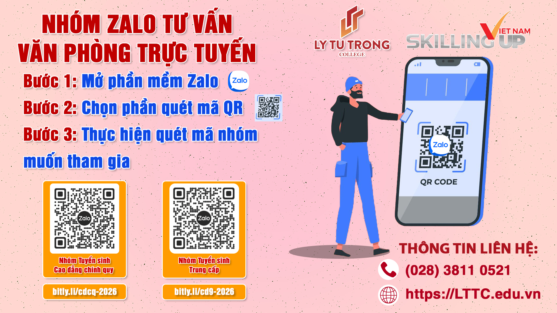 VĂN PHÒNG TUYỂN SINH TRỰC TUYẾN QUA APP ZALO
